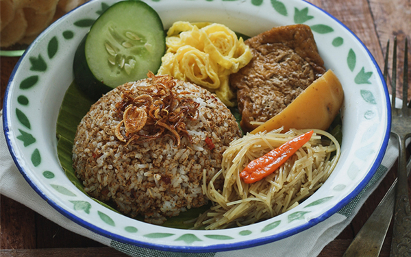 Nasi Ulam Pakai Rice Cooker