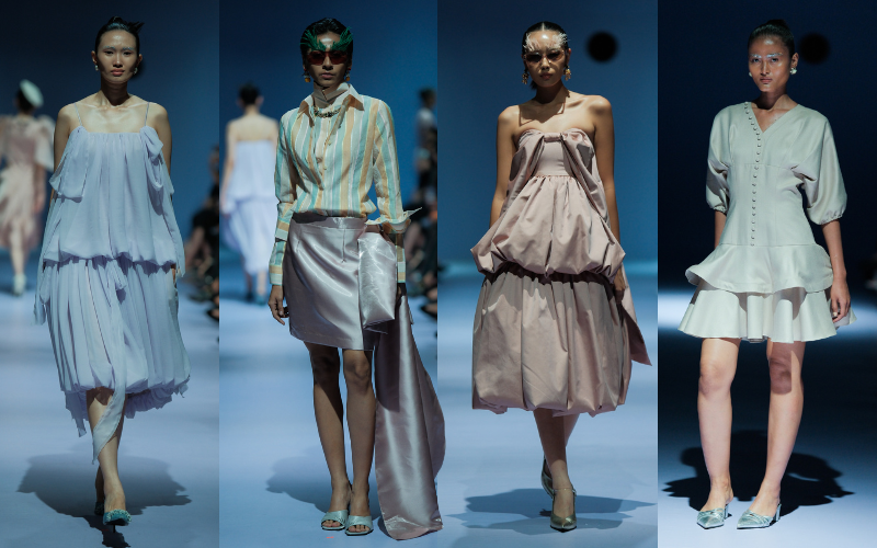 Permainan siluet untuk dress dan atasan-bawahan untuk momen istimewa