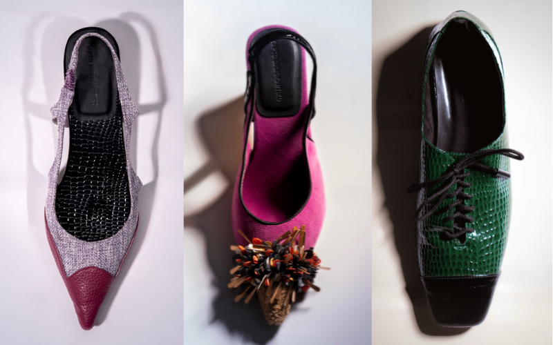Sepatu wanita dan pria pelengkap total look koleksi Spring/Summer 2027