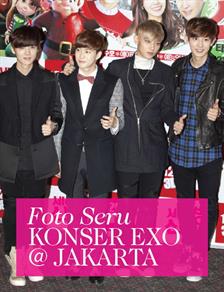Foto-foto Seru Konser EXO