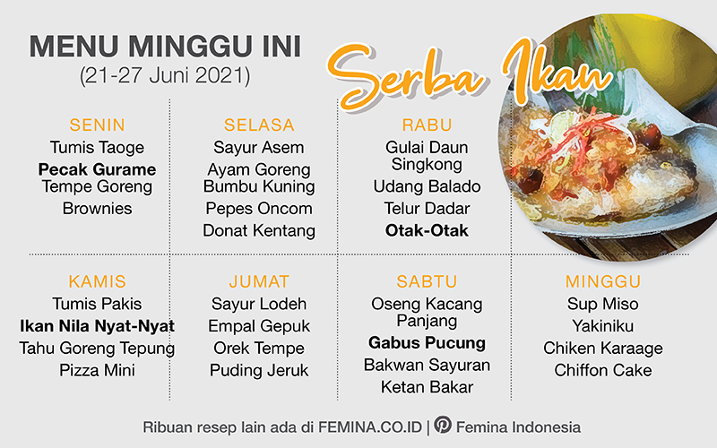menu mingguan